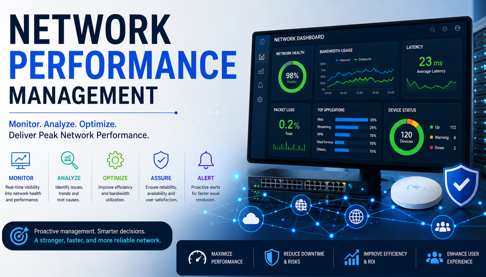 Network Performance Management: Complete Guide to Monitoring, Optimizing, and Improving Network Performance